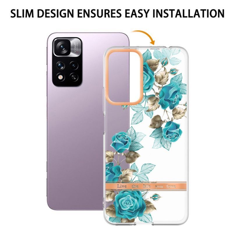 θηκη κινητου Xiaomi Redmi Note 11 Pro Plus 5G Άνευ Ραφής Floral